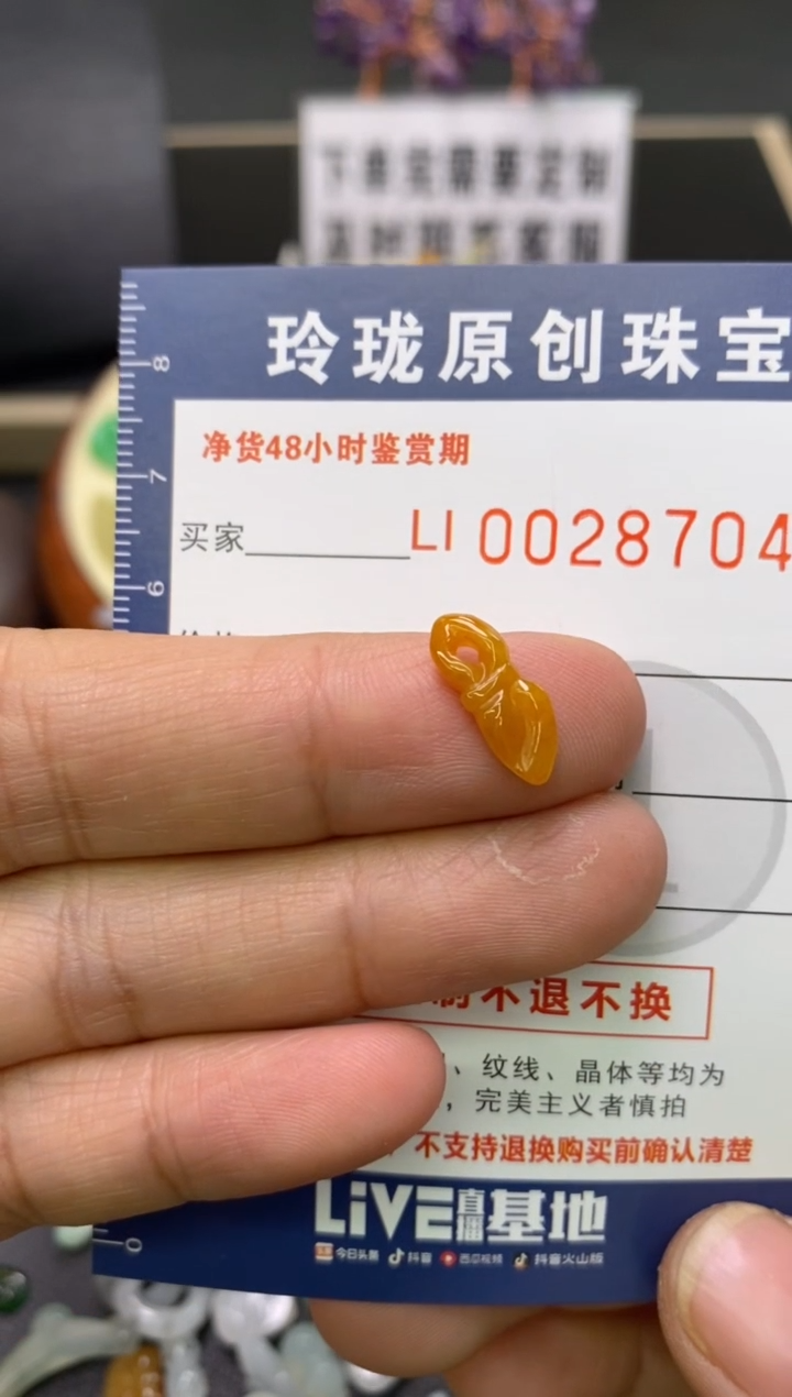 【闪购商品】翡翠颈饰未镶嵌翡翠净货28704