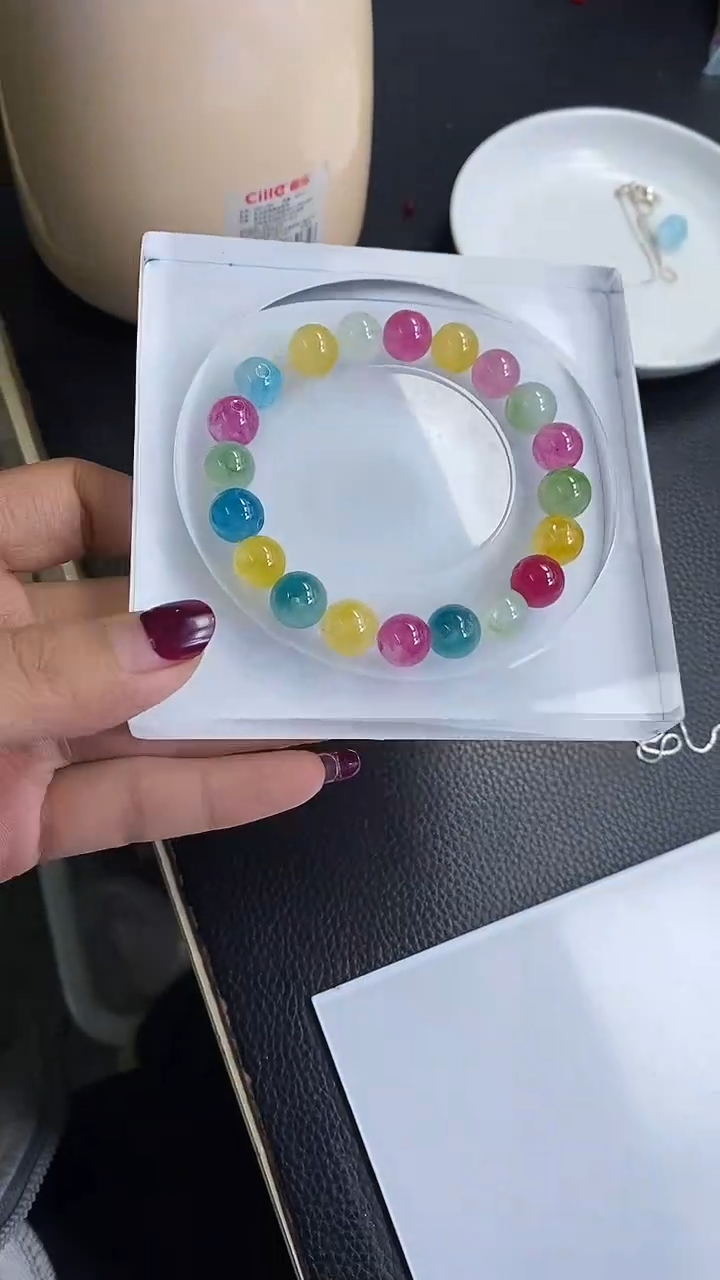 未镶嵌散珠碧玺M686彩虹碧玺10mm20个13.8元