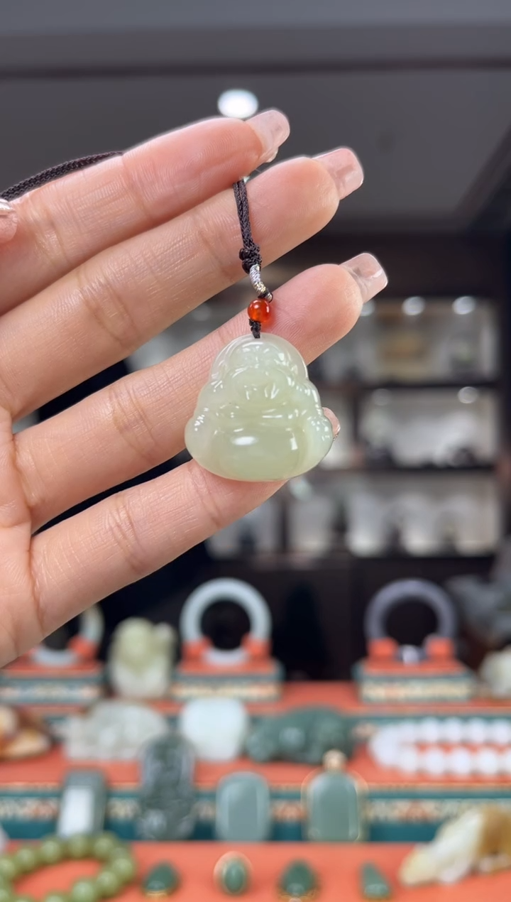 【闪购商品】和田玉颈饰未镶嵌佩佩25mm左右