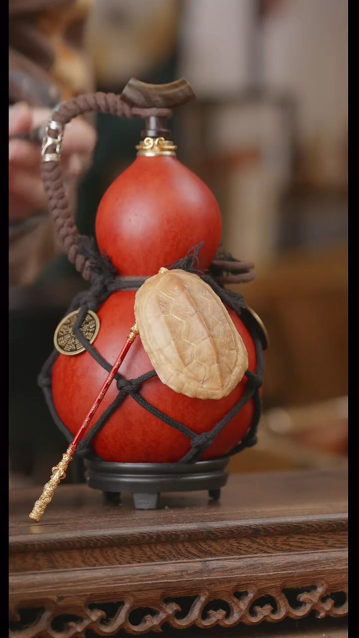 【闪购商品】281号精品天然大漆工艺防渗内胆酒葫芦~