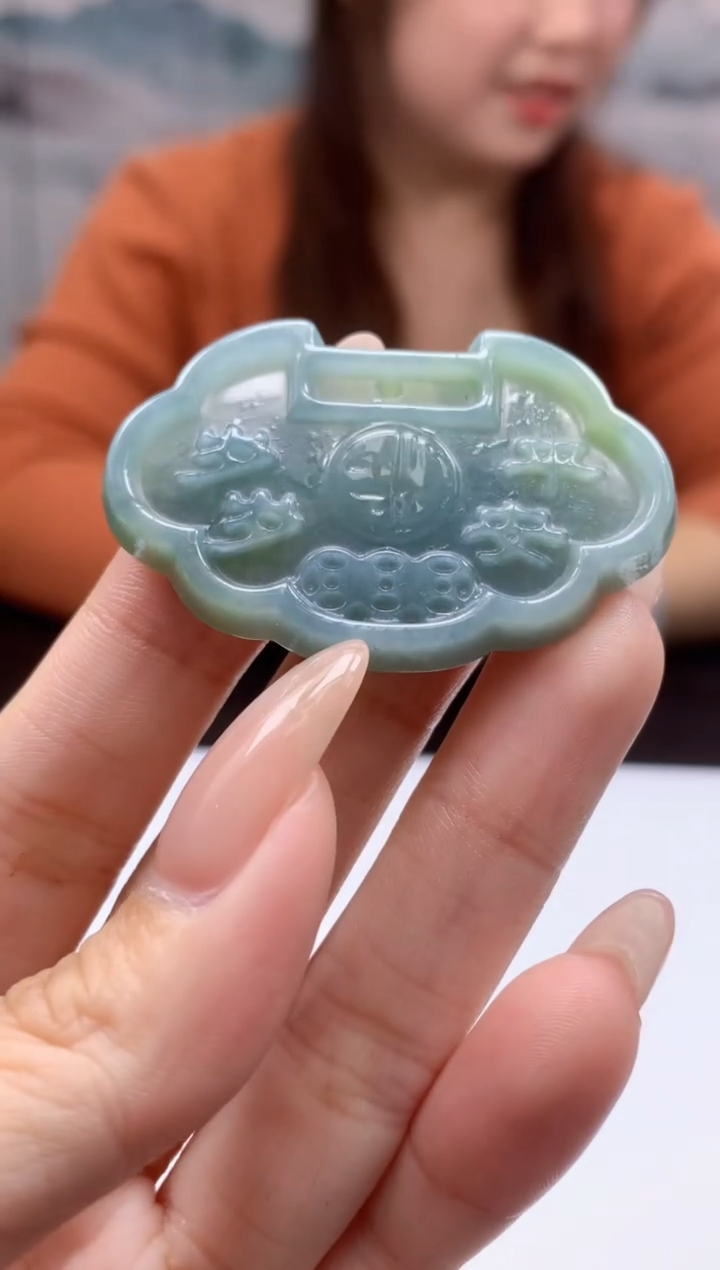 【闪购商品】翡翠颈饰未镶嵌011ee-JJ如意71