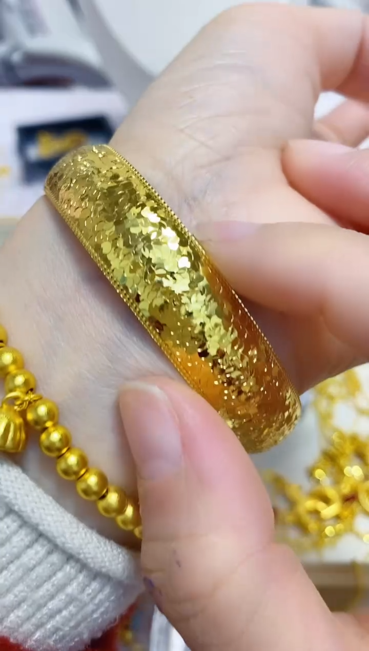 合金无028龙鳞开口手镯