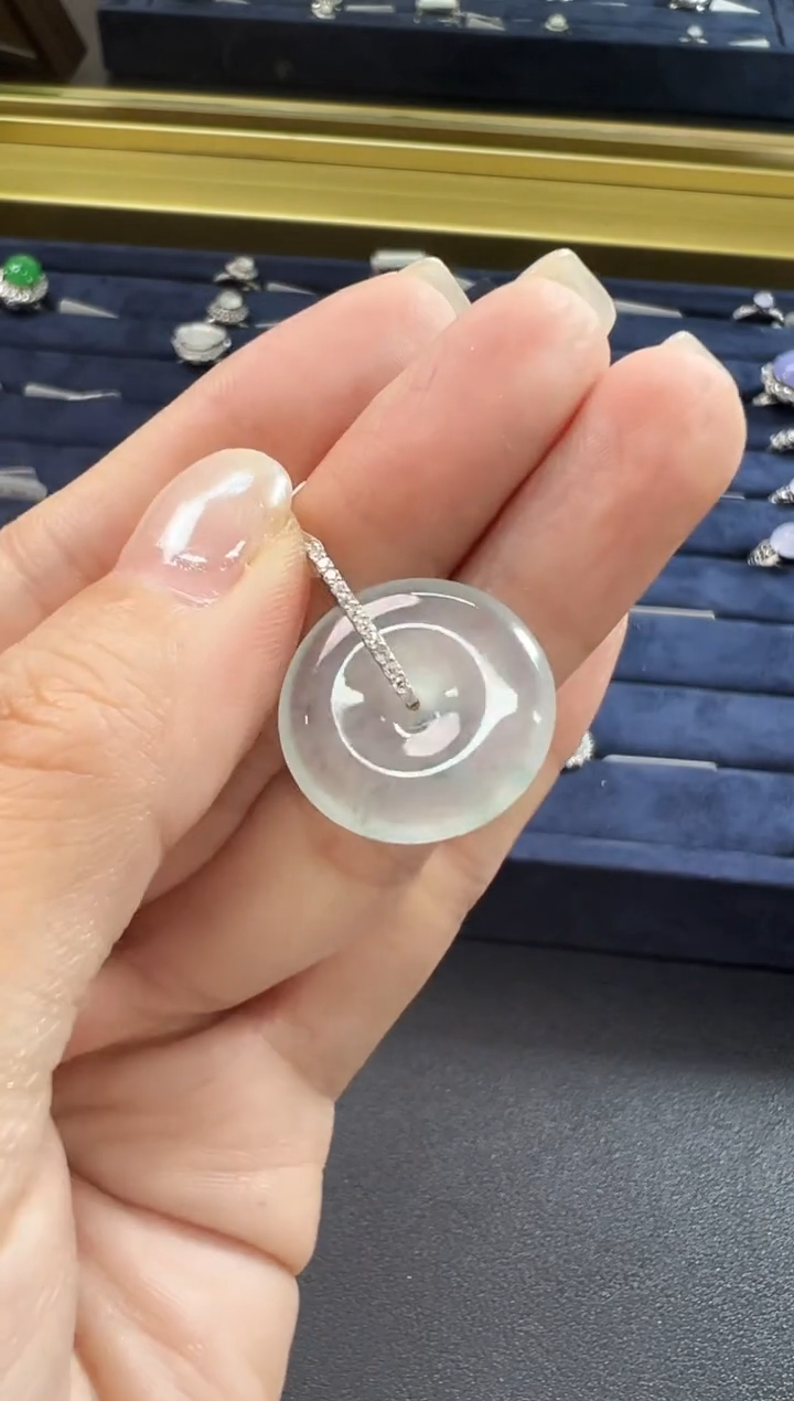 颈饰18K金镶嵌翡翠KXHM1206-054