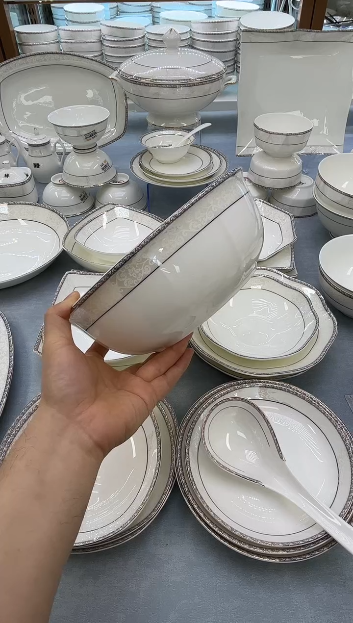 骨瓷玲珑9金鼎一个送大勺一个