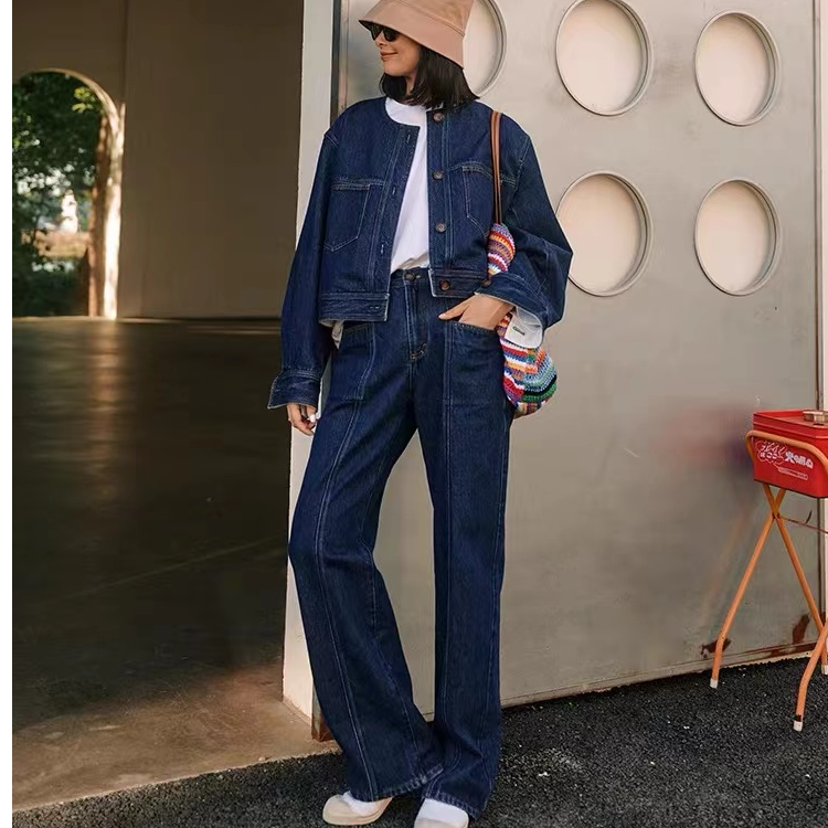 “优雅永恒”系列100%棉复古丹宁牛仔夹克