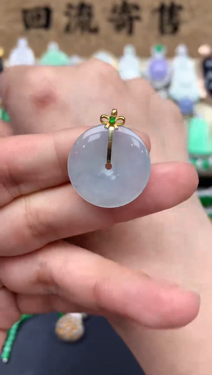 【闪购商品】翡翠颈饰18K金镶嵌343-中国好珍宝