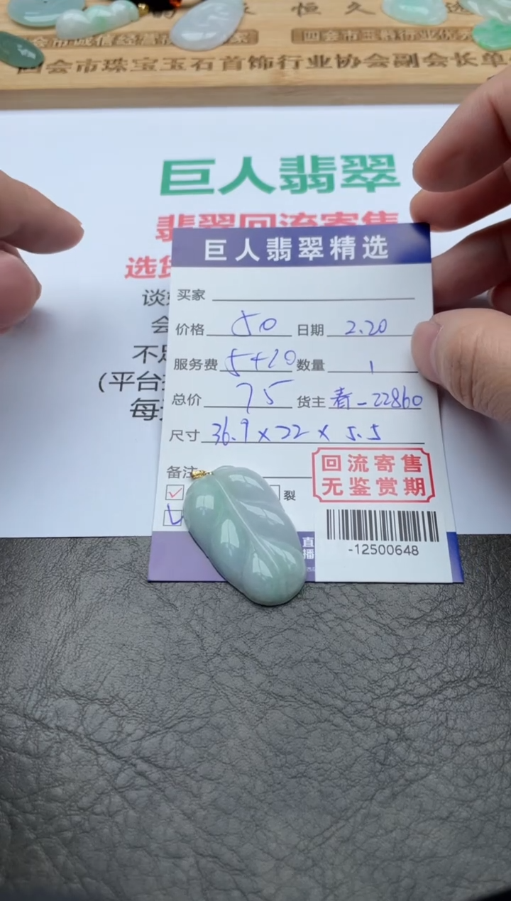 【闪购商品】翡翠颈饰18K金镶嵌多人-12500648