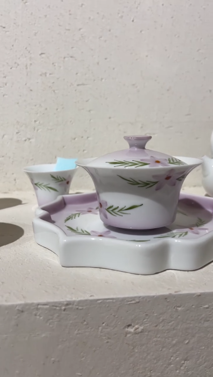 【闪购商品】玉泥-紫梦锁颜-马蹄盖碗