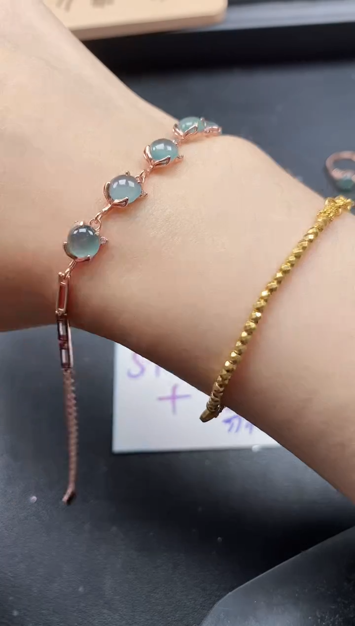 翡翠戒指银S925镶嵌51511