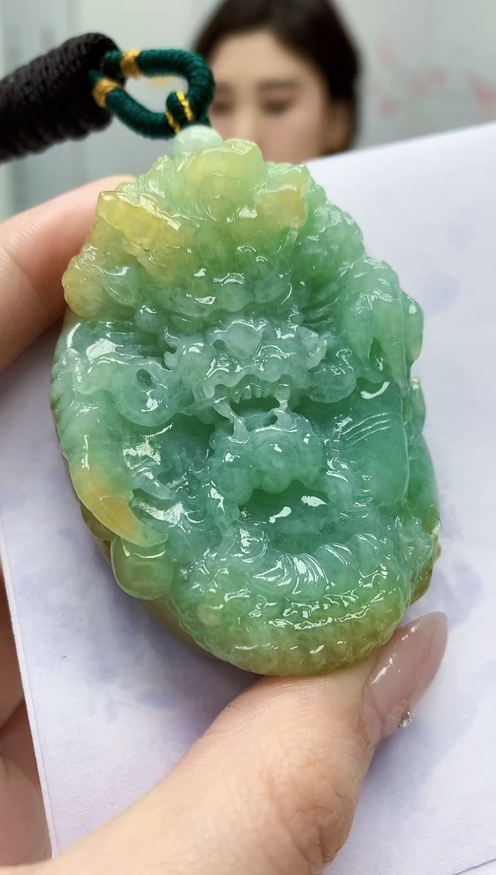 【闪购商品】定制翡翠未镶嵌4829jw-毛货挂件87