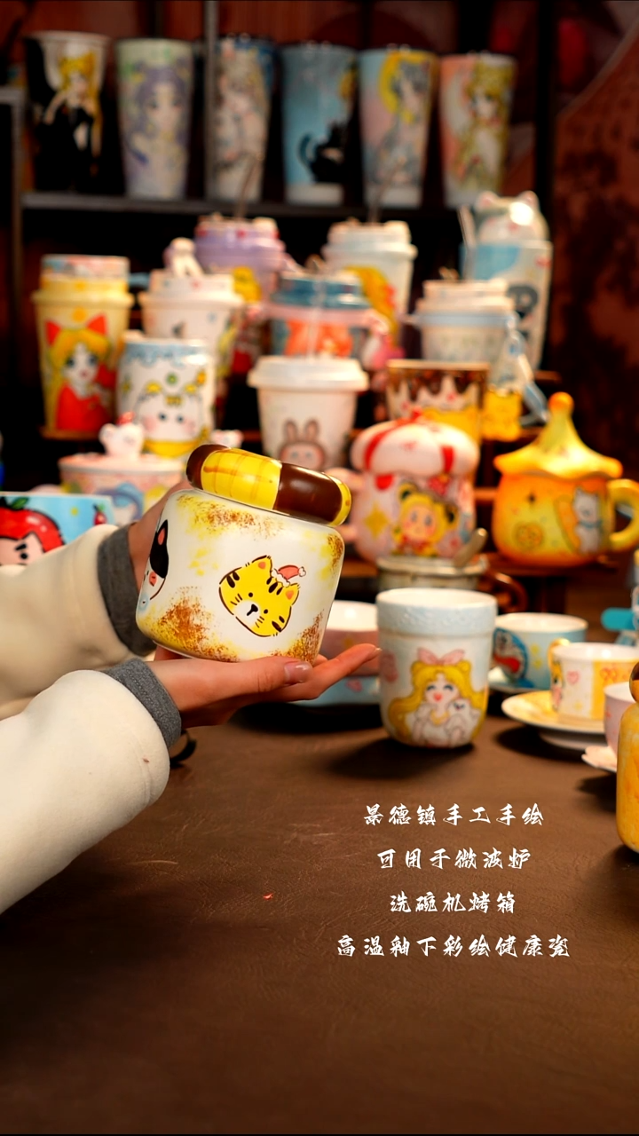 景德镇手工手绘杯杯