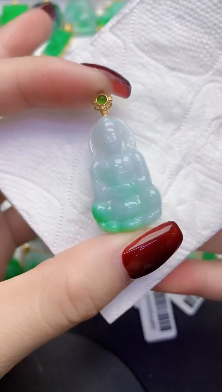 颈饰未镶嵌翡翠缅甸天然翡翠a货