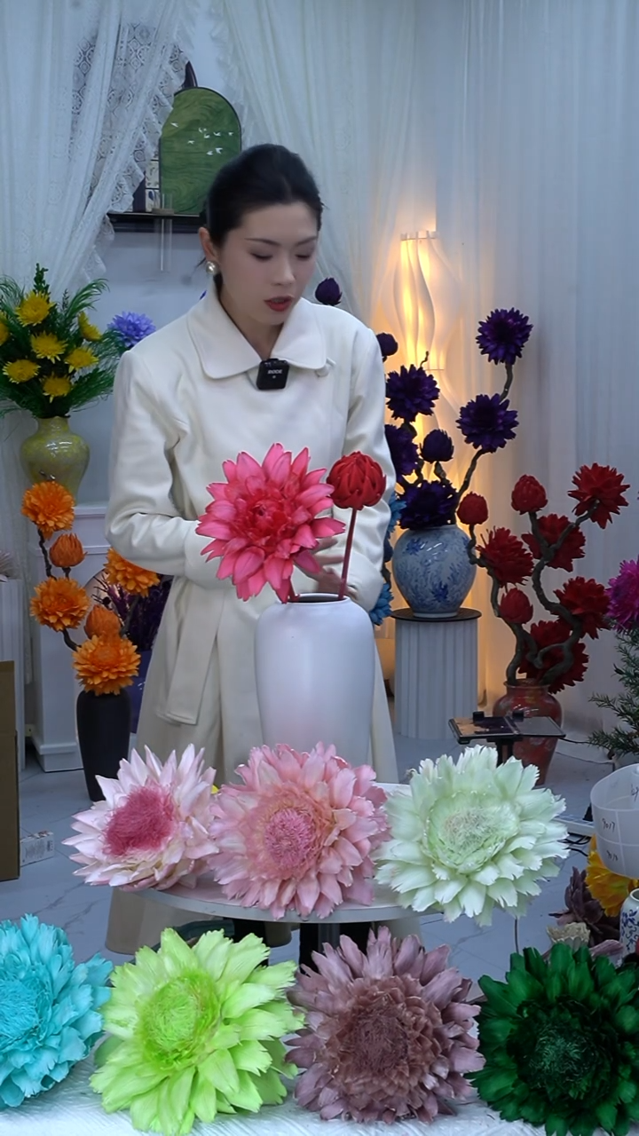 永生洋蓟玫红2头8996