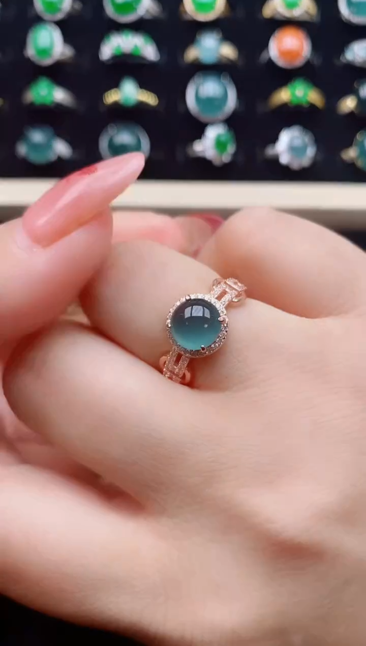 【闪购商品】翡翠戒指银S925镶嵌321321