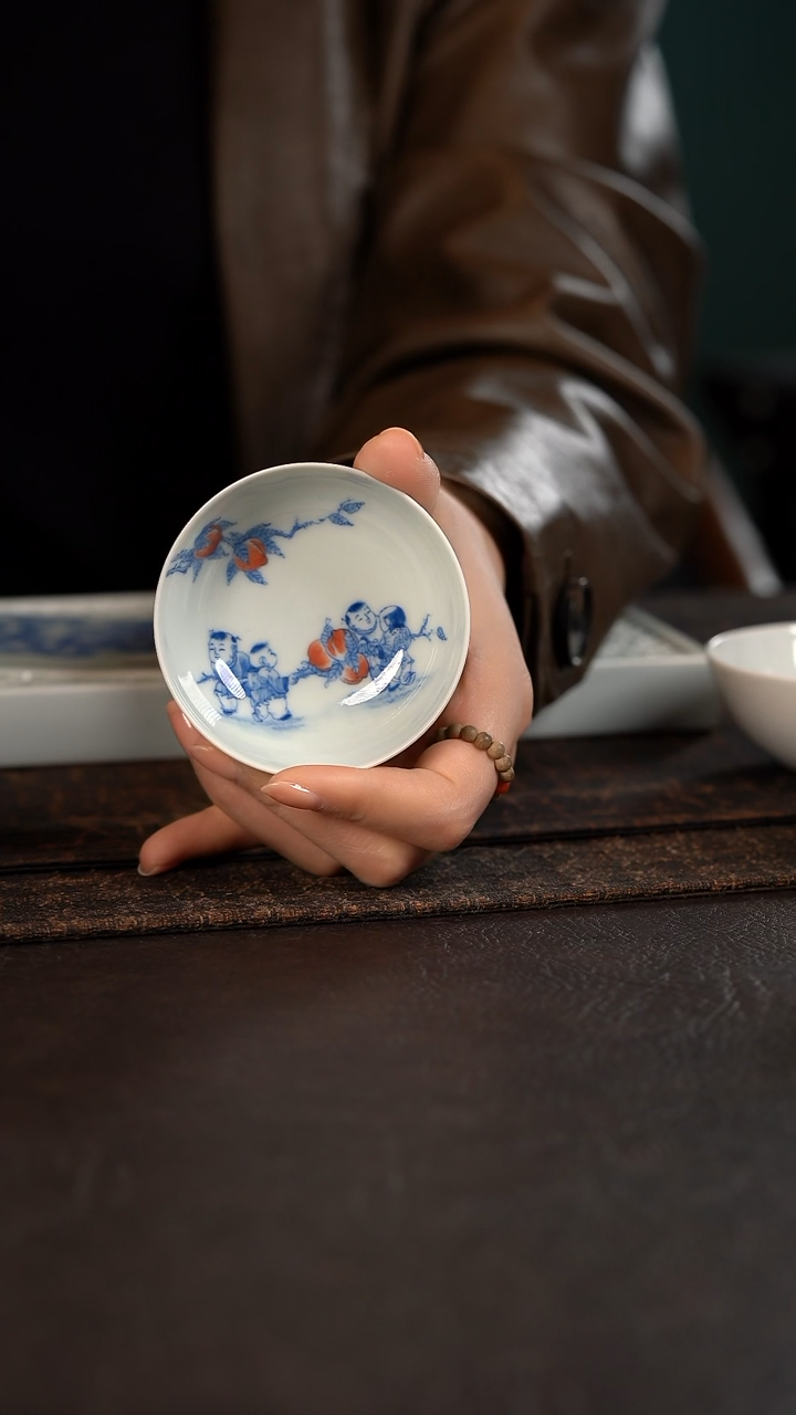 【闪购商品】杯聚澜堂九桃五福小普洱杯