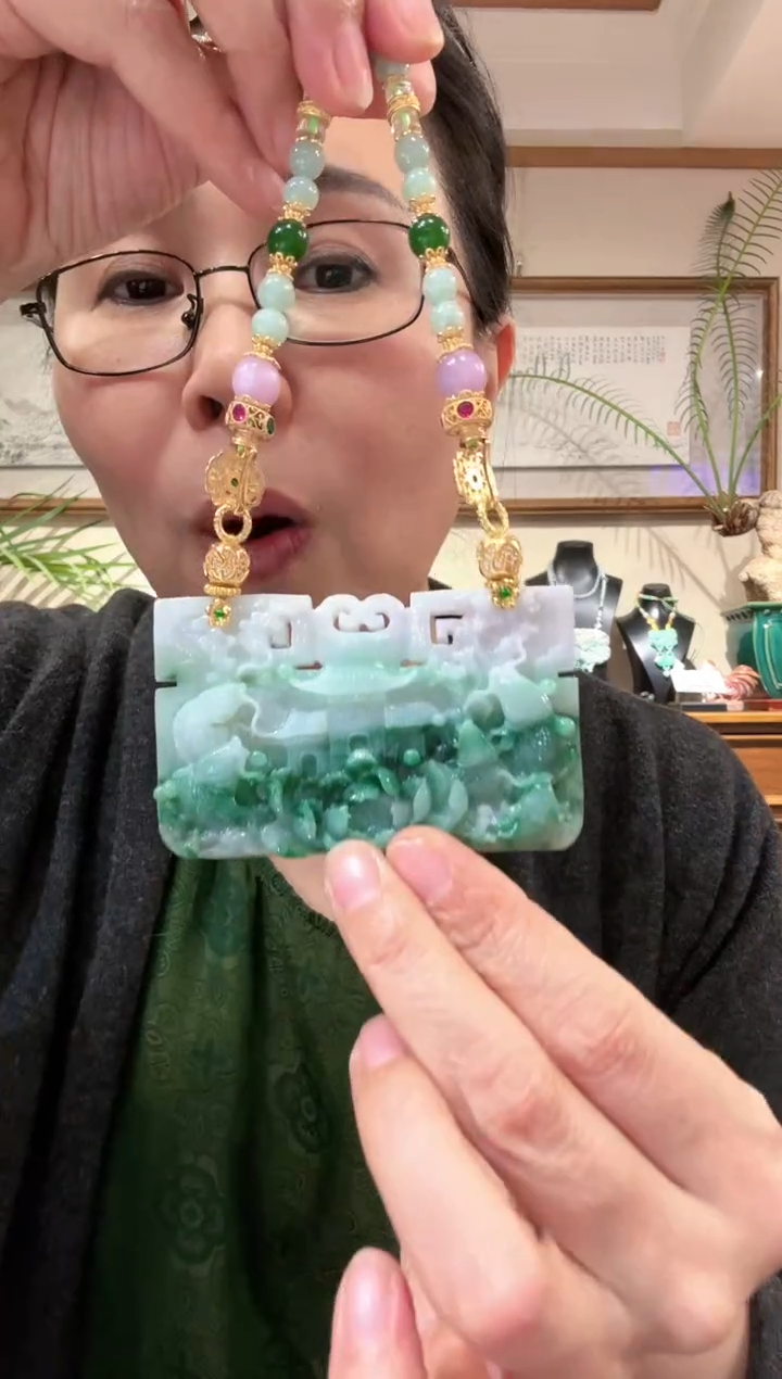 【闪购商品】翡翠颈饰未镶嵌国风