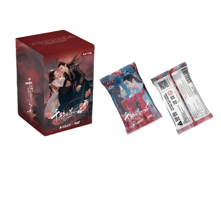 （拆盒） Hitcard《千朵桃花一世开》收藏卡牌