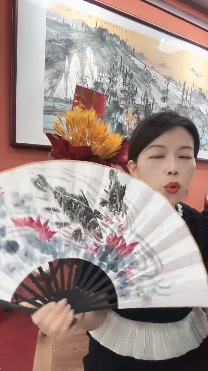 国画孟祥敏/国画/扇面
