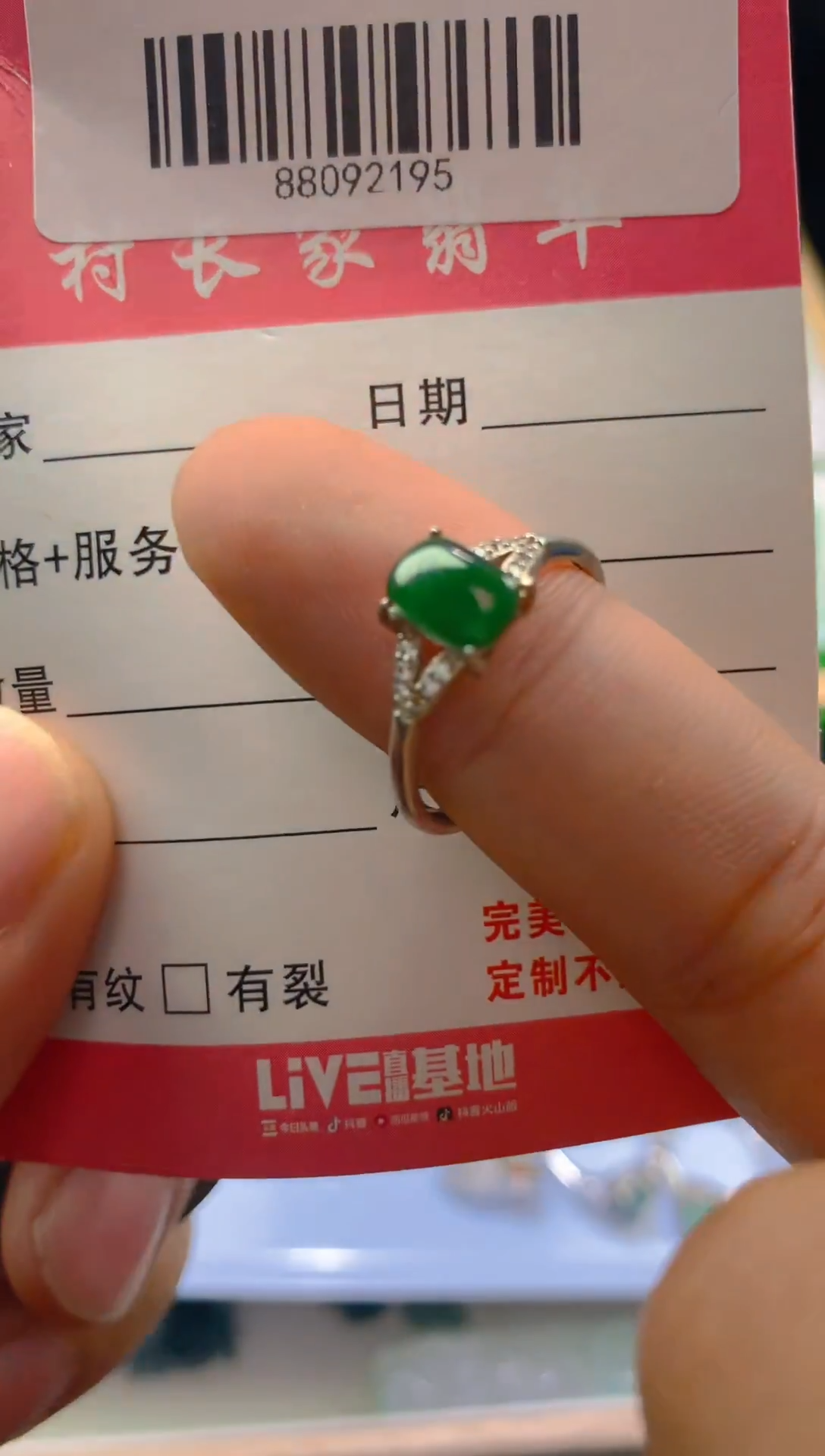 翡翠银S925镶嵌颈饰崔*丽88092149