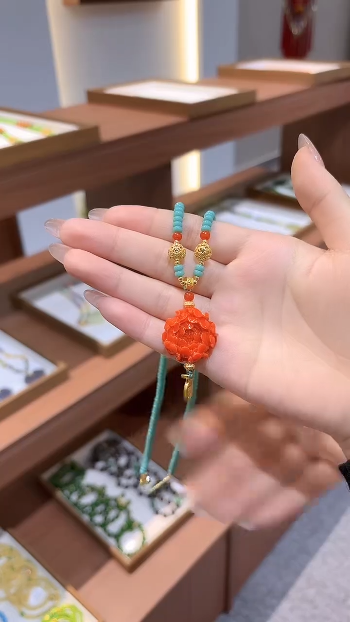 毛衣链未镶嵌和田玉DIY款M874