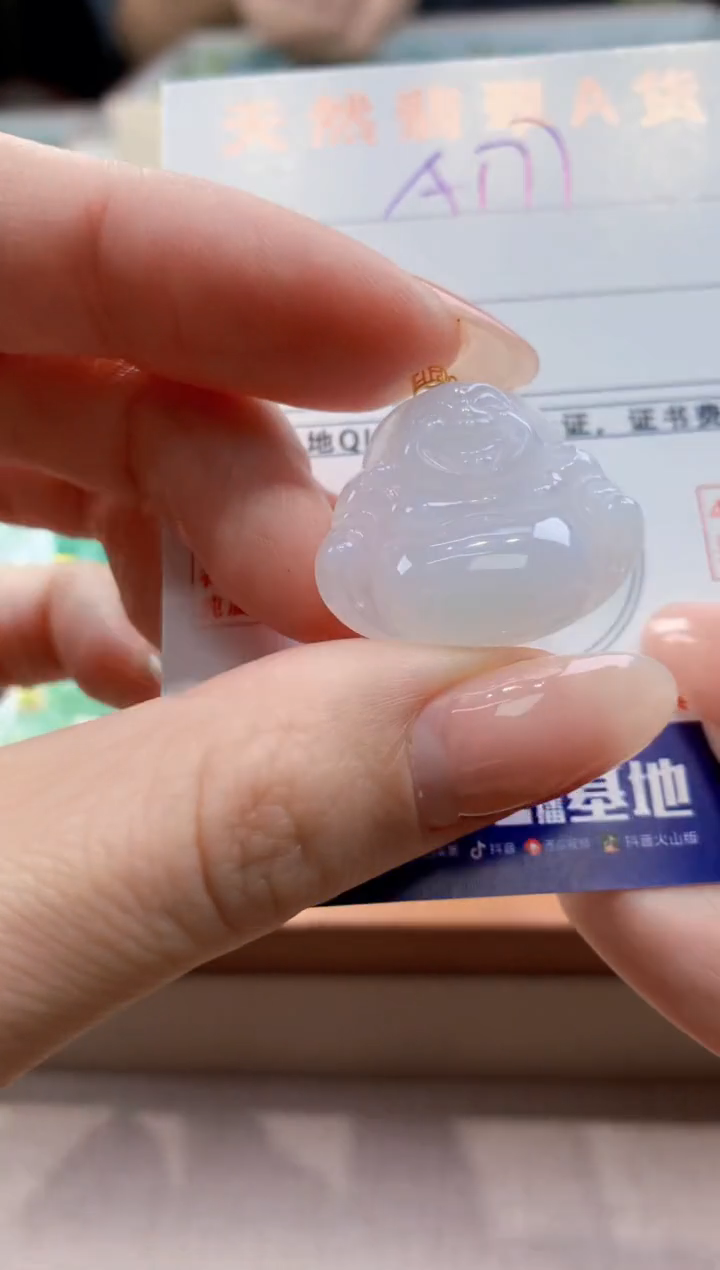 颈饰未镶嵌翡翠天然翡翠挂件 