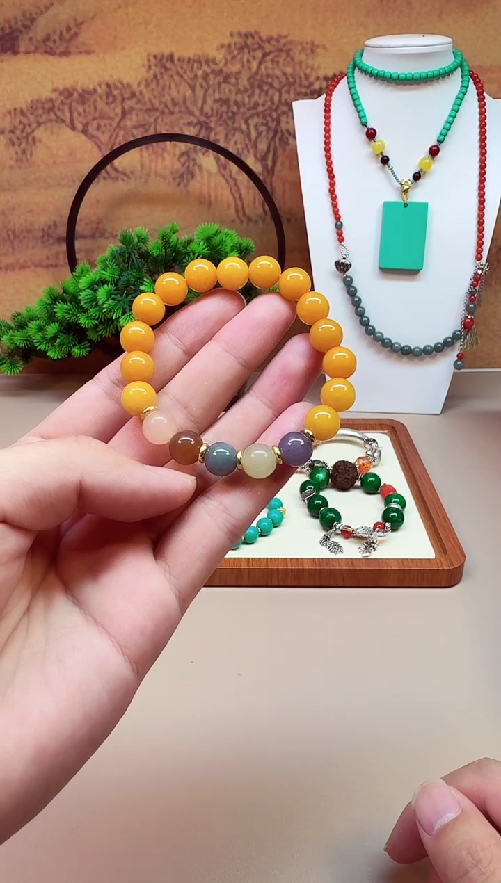 14K金镶嵌手链翡翠S17