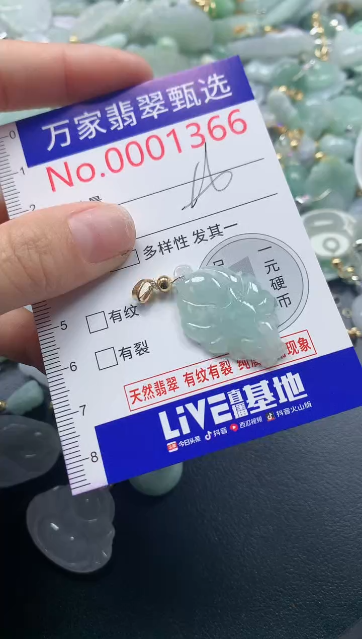 吊坠(不含链)未镶嵌翡翠1366