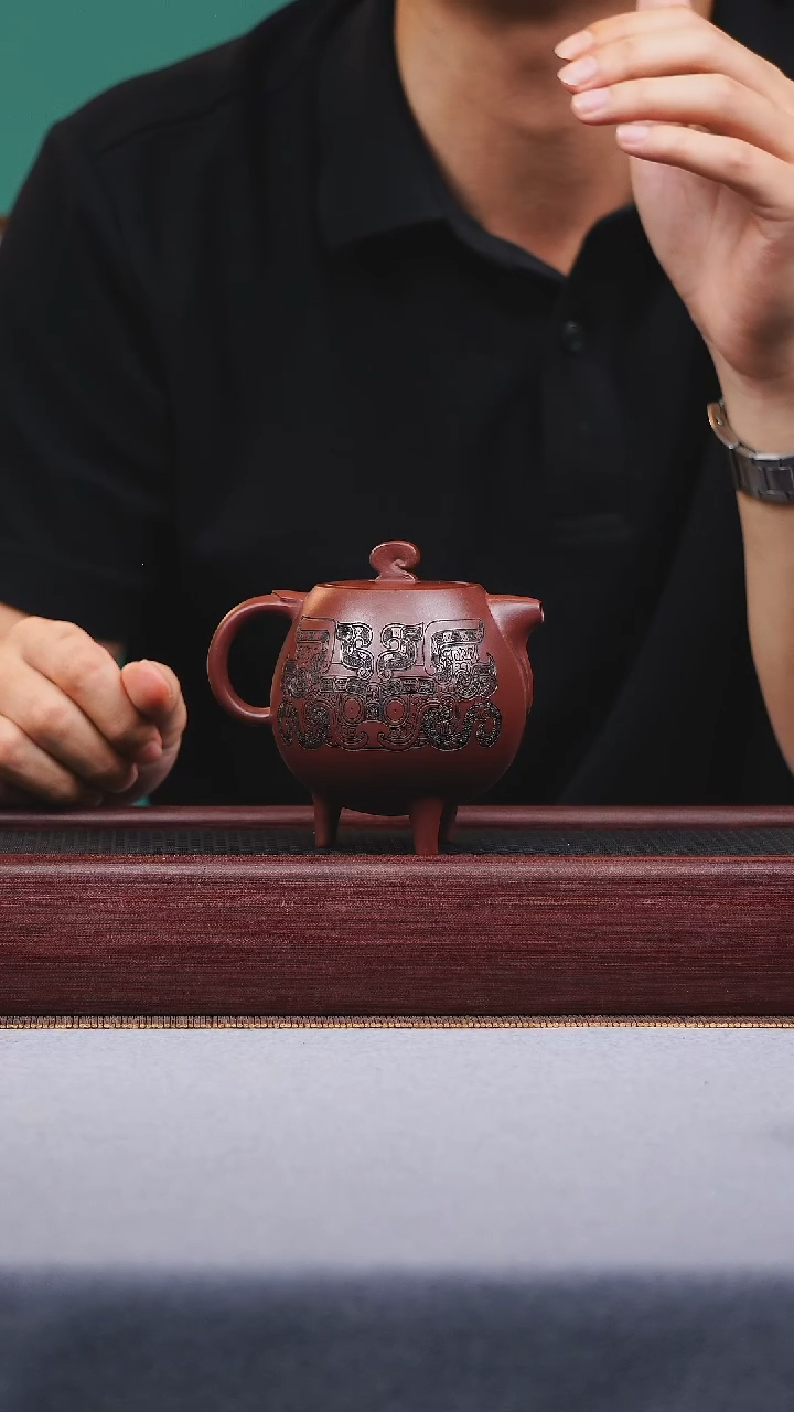 紫砂茶宠宜兴原矿紫砂作品 