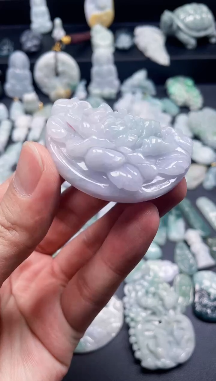 翡翠未镶嵌颈饰天然翡翠a货