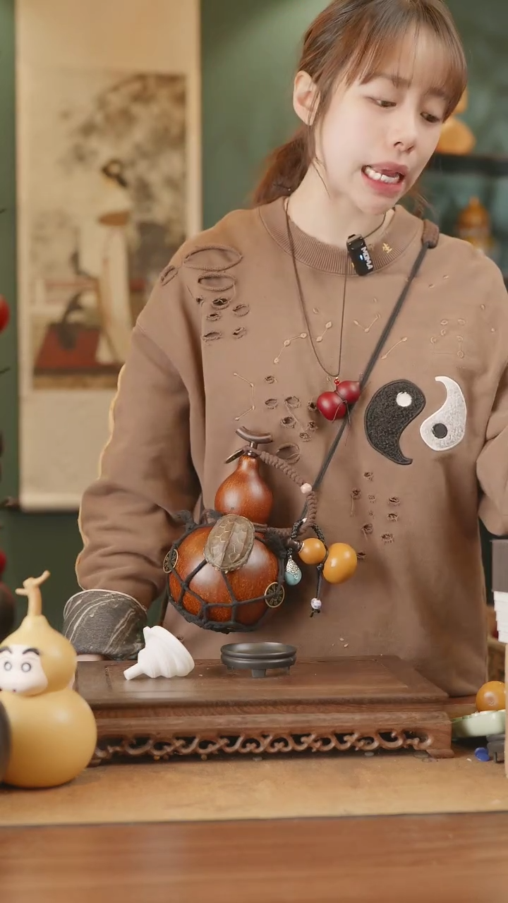 【闪购商品】167号精品天然大漆工艺防渗内胆酒葫芦~