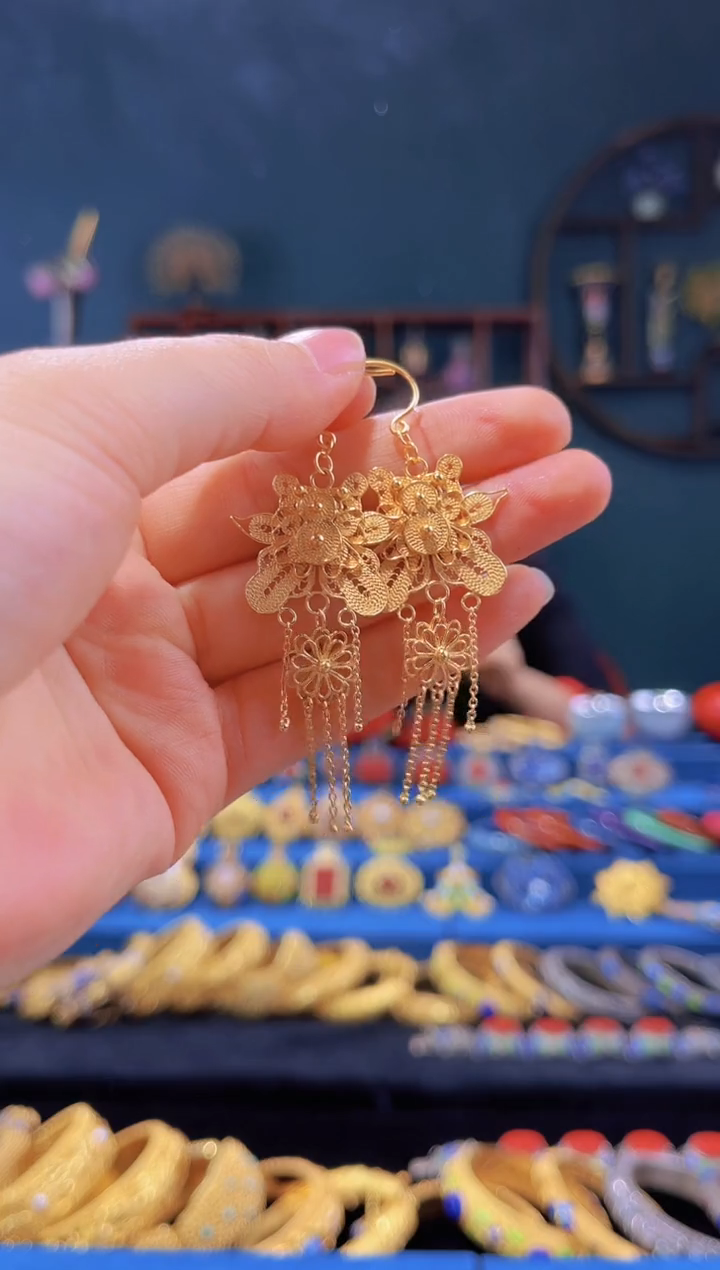 【闪购商品】非遗绝技 花丝耳环