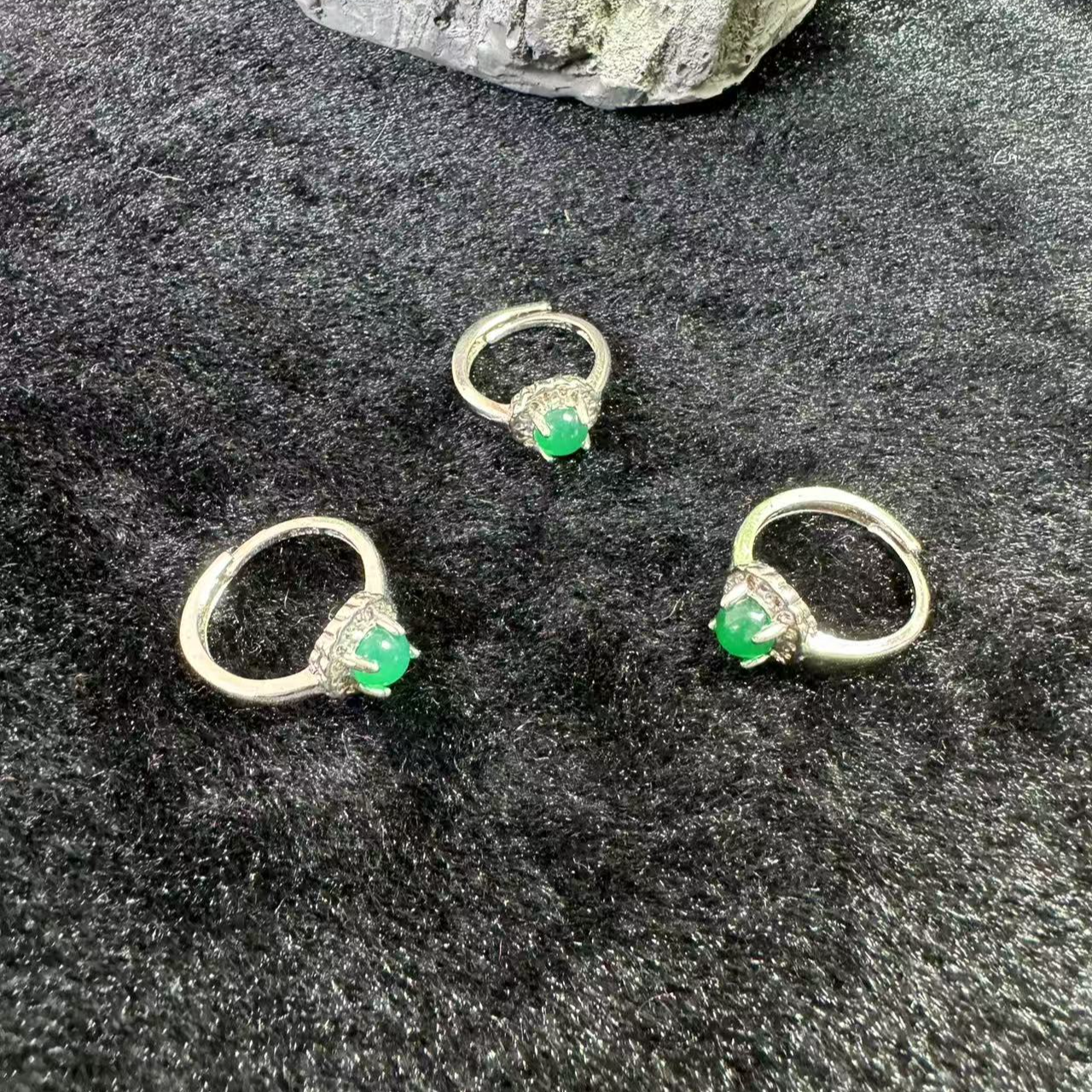 【星旺珠宝】精美时尚极光绿玛瑙戒指-多样性只发一件