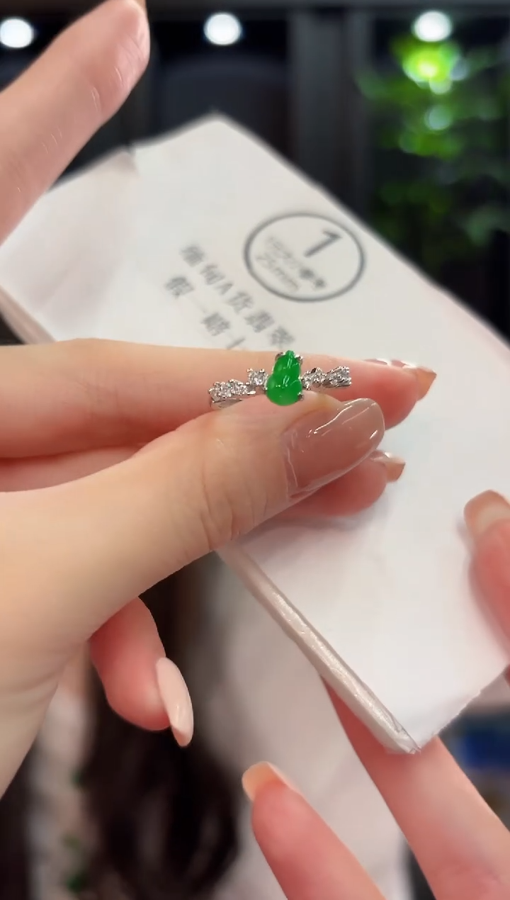 未镶嵌戒指翡翠 缅甸A货/支持复检/一件