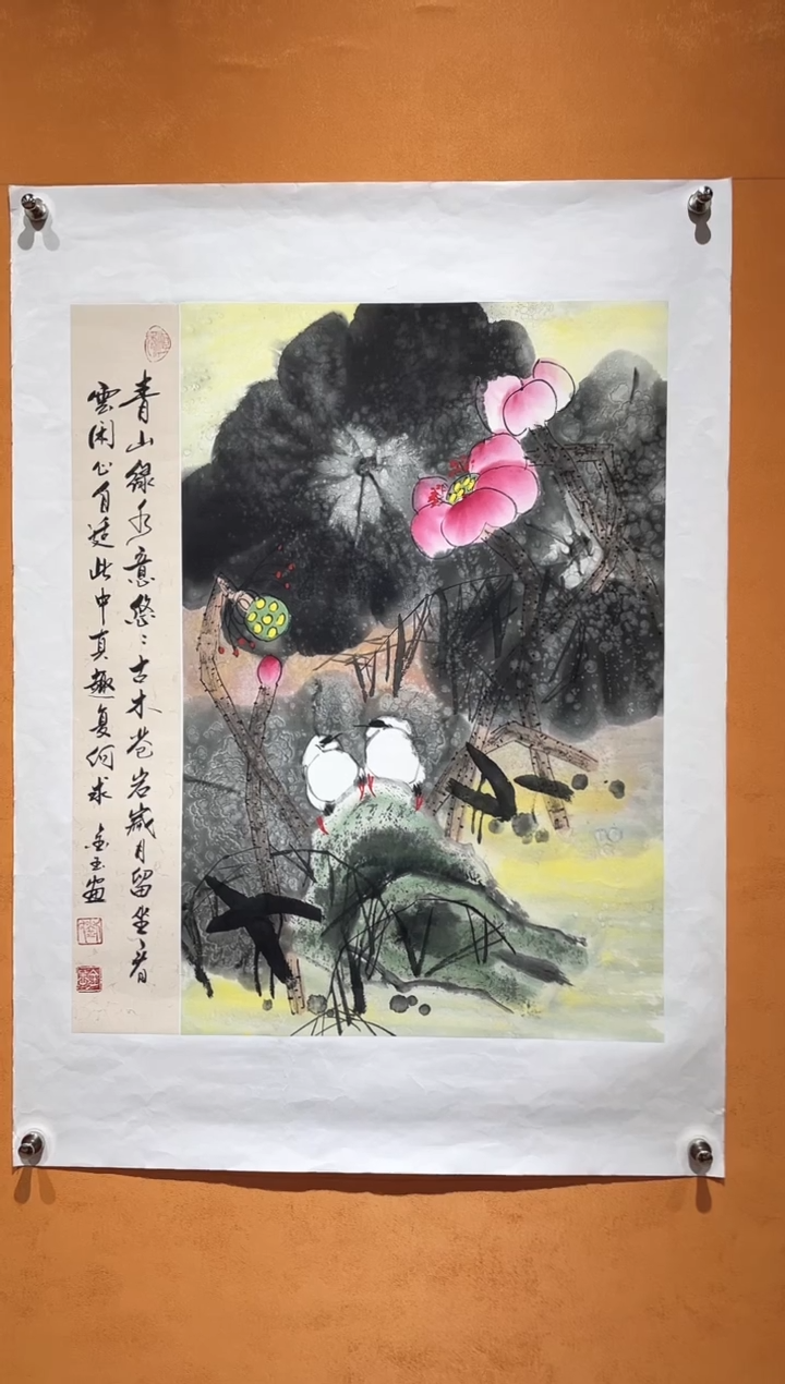 国画刘金玉教授亲笔手绘