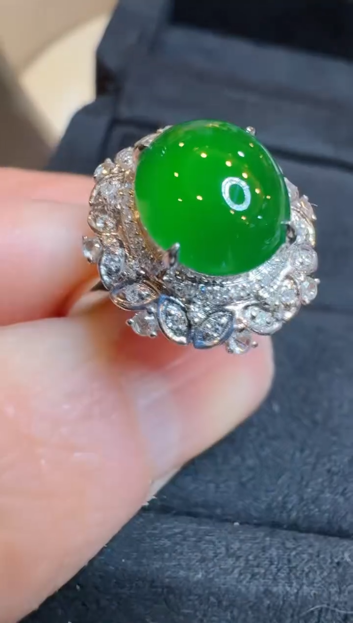【闪购商品】翡翠戒指18K金镶嵌多样性团购发一件