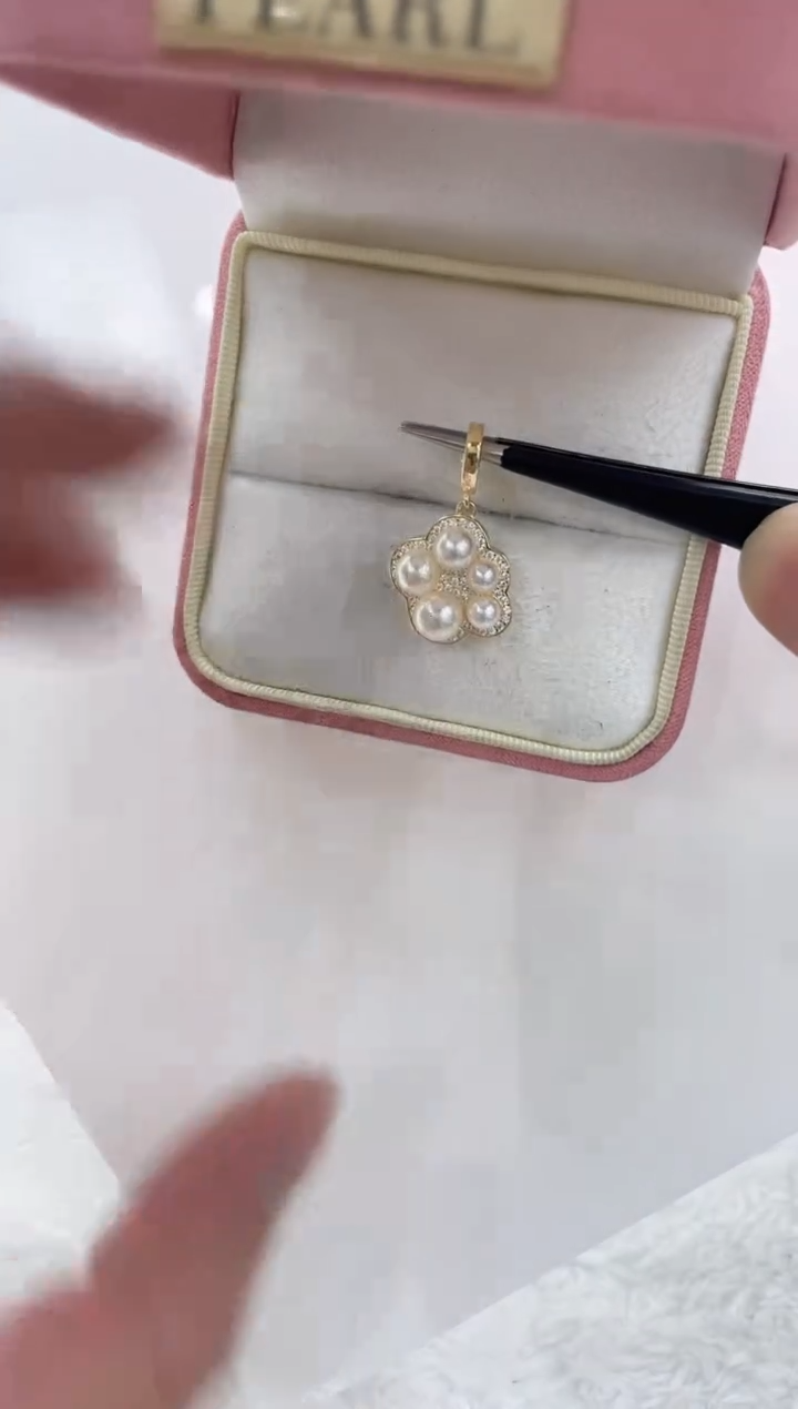 【闪购商品】海水珍珠吊坠(不含链)银S925镶嵌海水珍珠吊坠