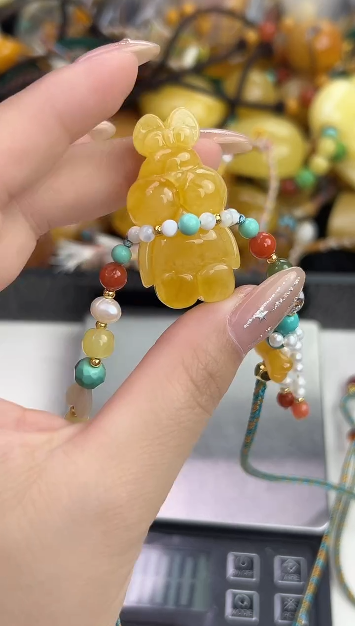 裸石琥珀未镶嵌天然琥珀蜜蜡吊坠