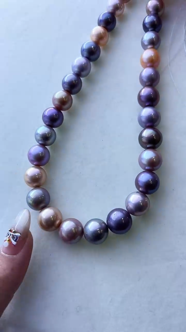 【闪购商品】淡水珍珠项链银S925镶嵌353定制  