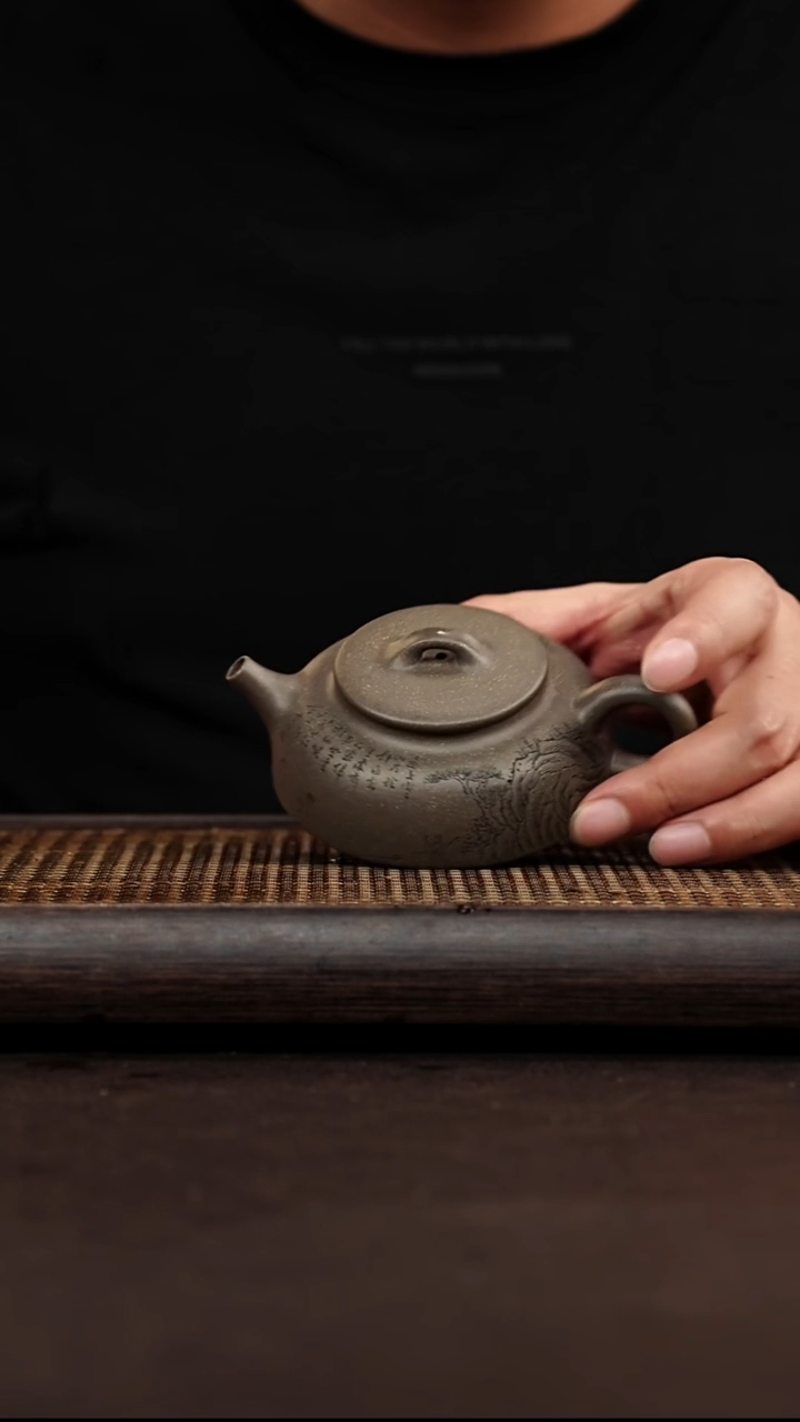 紫砂茶案宜兴悦茗壶紫砂  青灰段泥