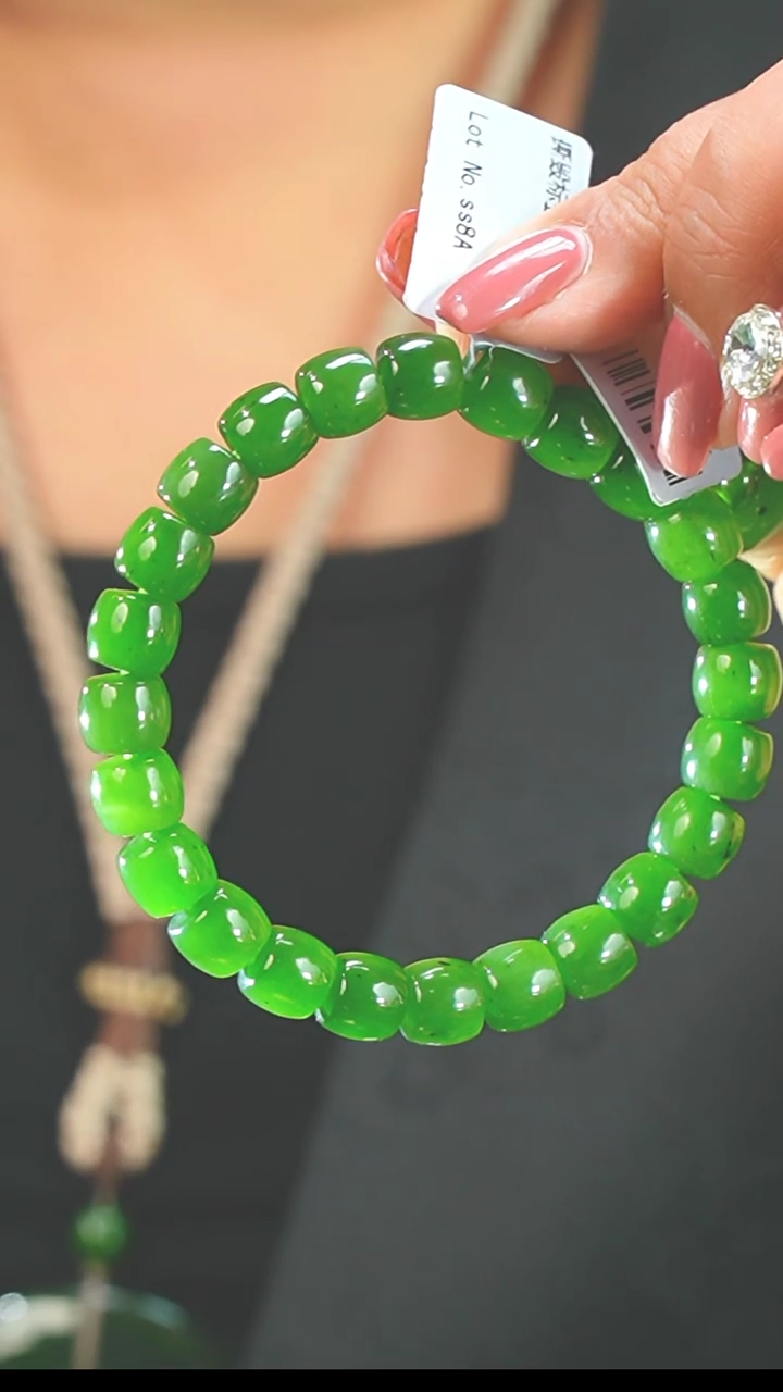 【闪购商品】和田玉（碧玉）7mm+未镶嵌直切手串