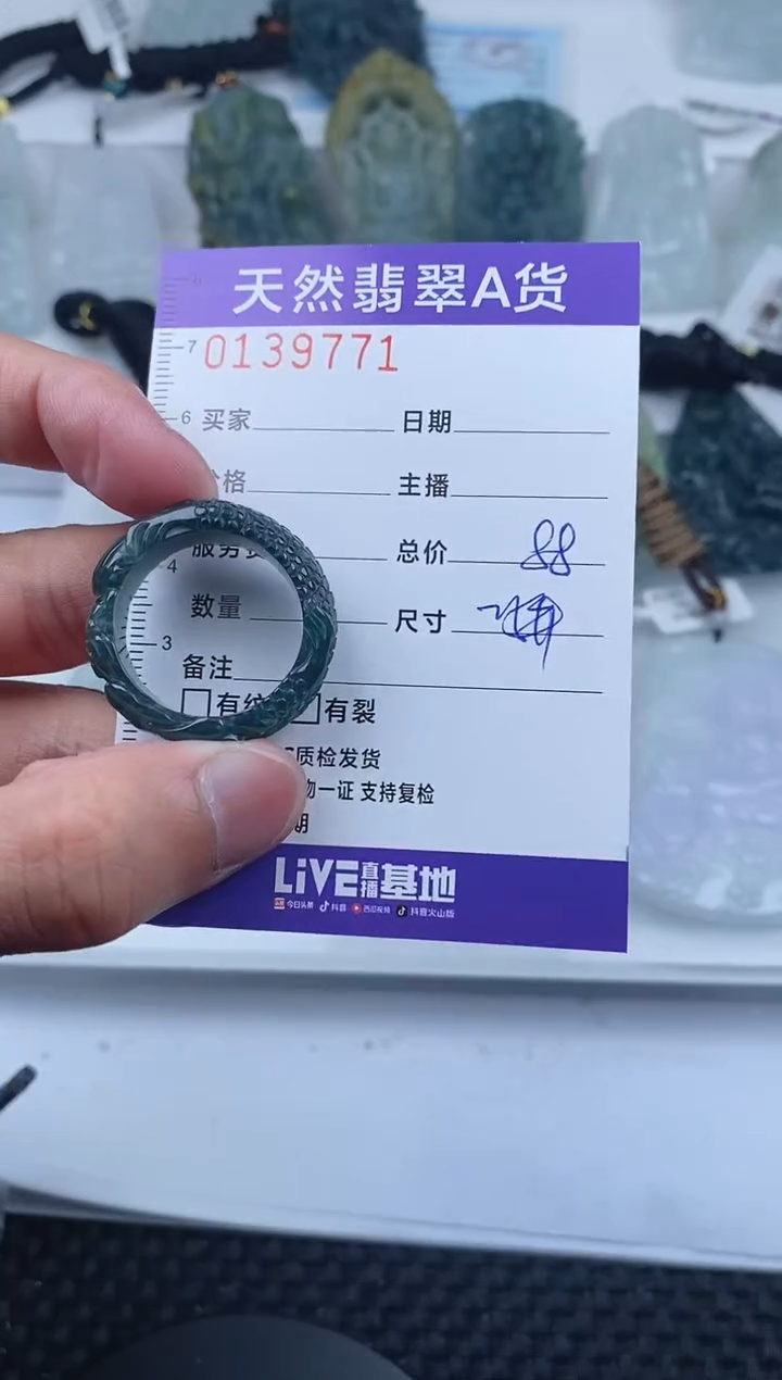 【闪购商品】翡翠颈饰未镶嵌       771