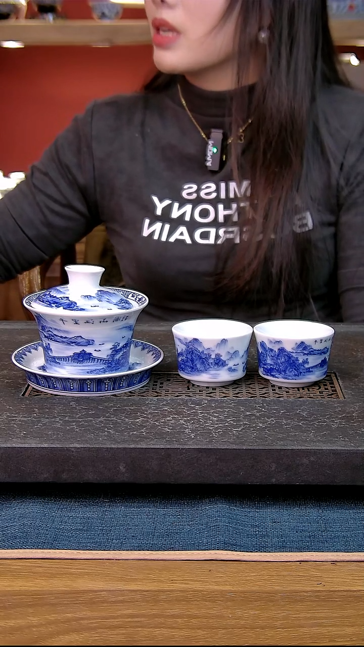 简装家用款3件套 白瓷陶瓷茶具