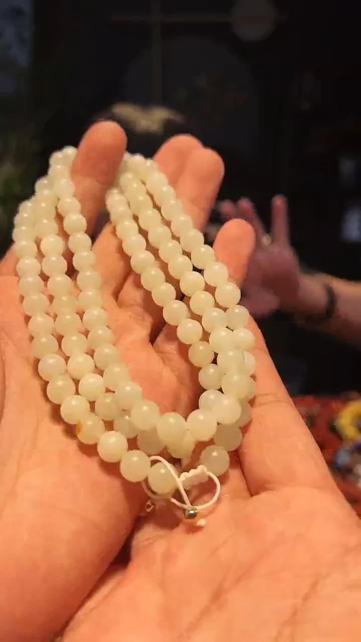 【闪购商品】和田玉手链未镶嵌8左右108多圈
