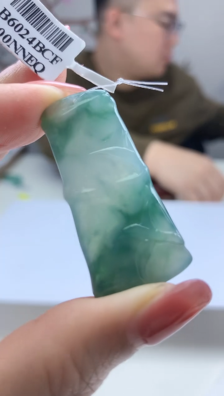 【闪购商品】定制翡翠未镶嵌005xm-毛货竹节90