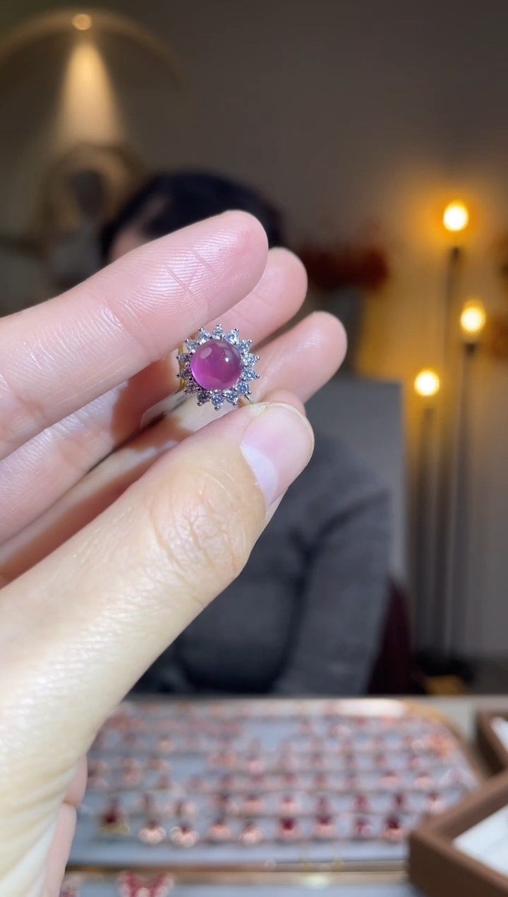 银S925镶嵌手饰石榴石手饰