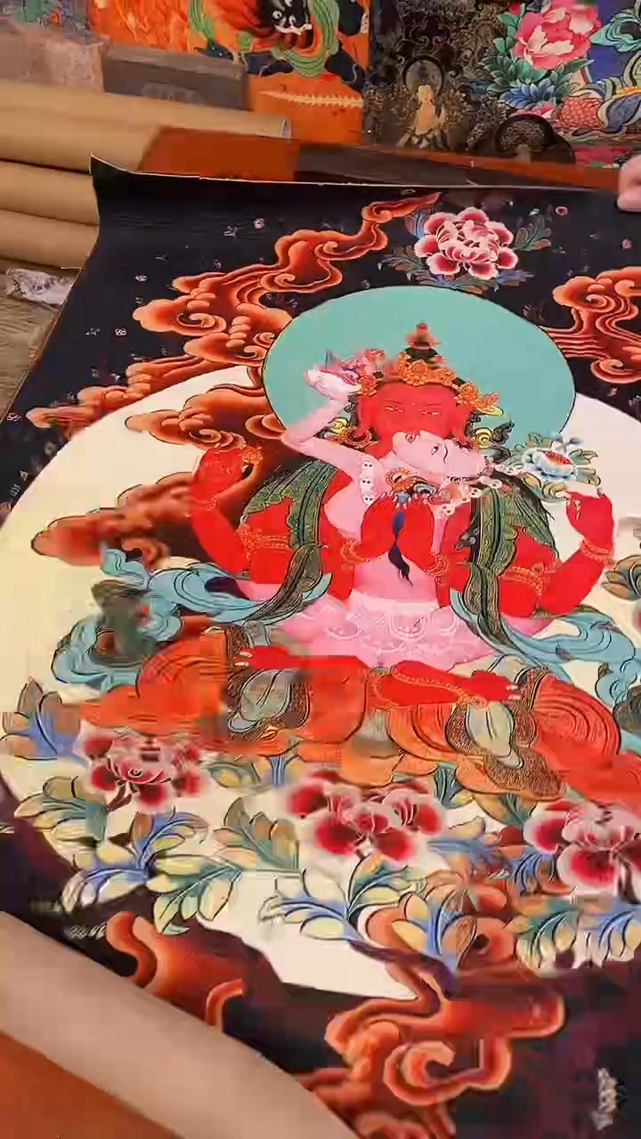 装裱画精美唐卡tk16006