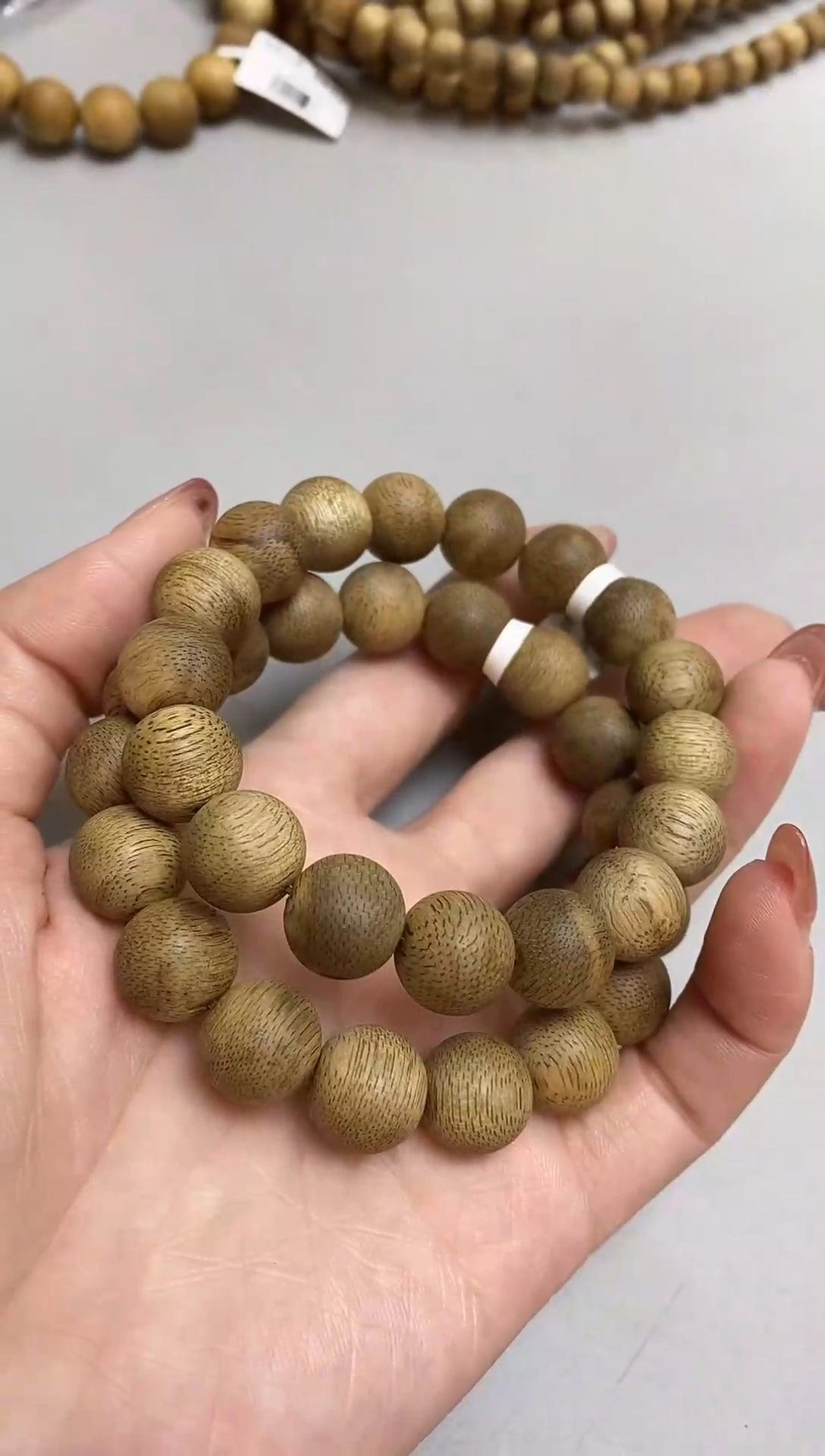 【闪购商品】沉香手串文莱圆珠单圈蛇皮纹1.3多样性发其一