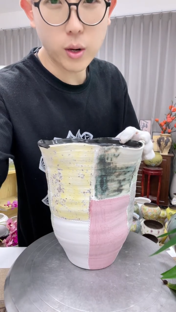 8-3直播间精选高温陶瓷花盆