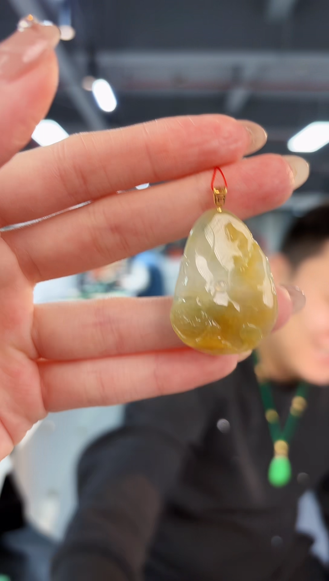 【闪购商品】翡翠颈饰18K金镶嵌缅料A货/支持复检/一件