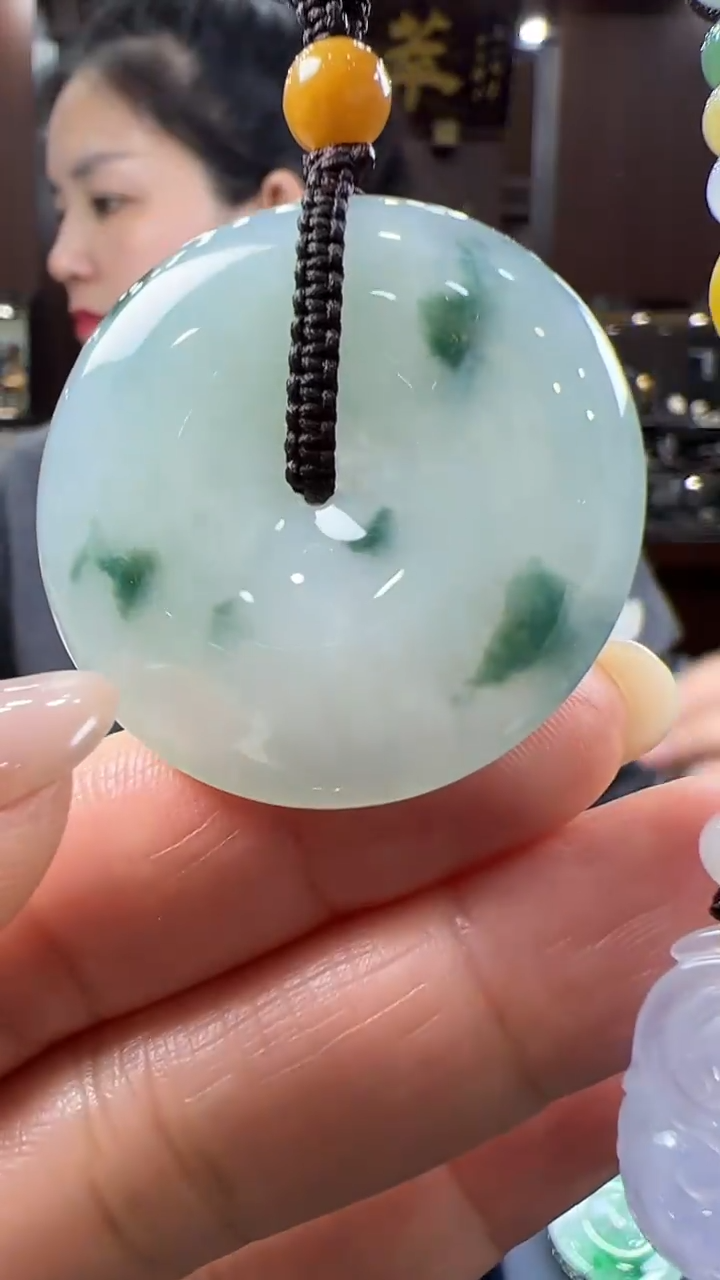 【闪购商品】翡翠挂件未镶嵌平安扣